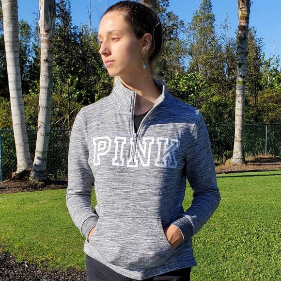 PINK Victoria's Secret half zip pullover sweater S - Picture 5 of 12